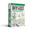 Wooden Farm Animals 3D Puzzle - 8 Pack