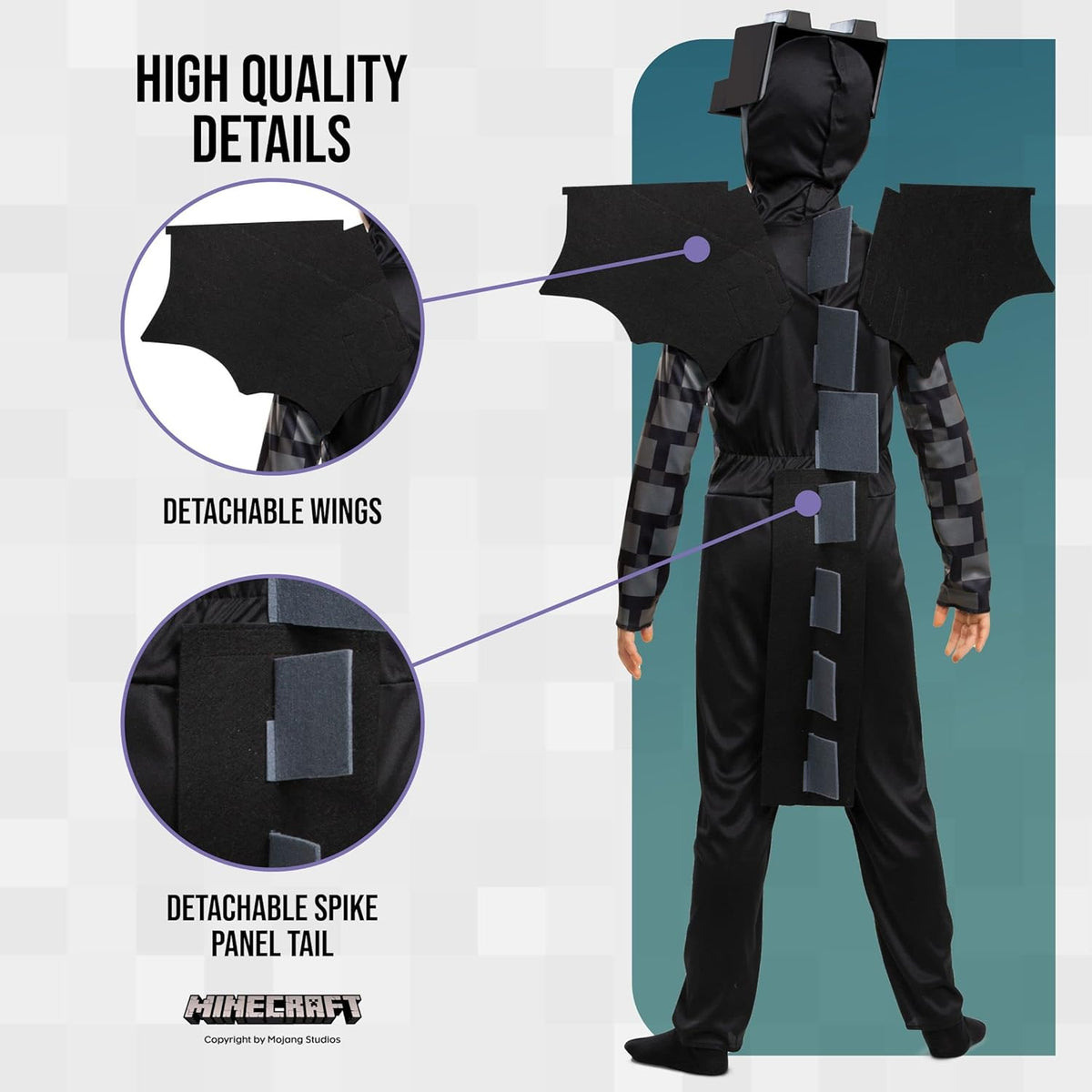 Ender Dragon Costume for Kids — product photo 4 of 6
