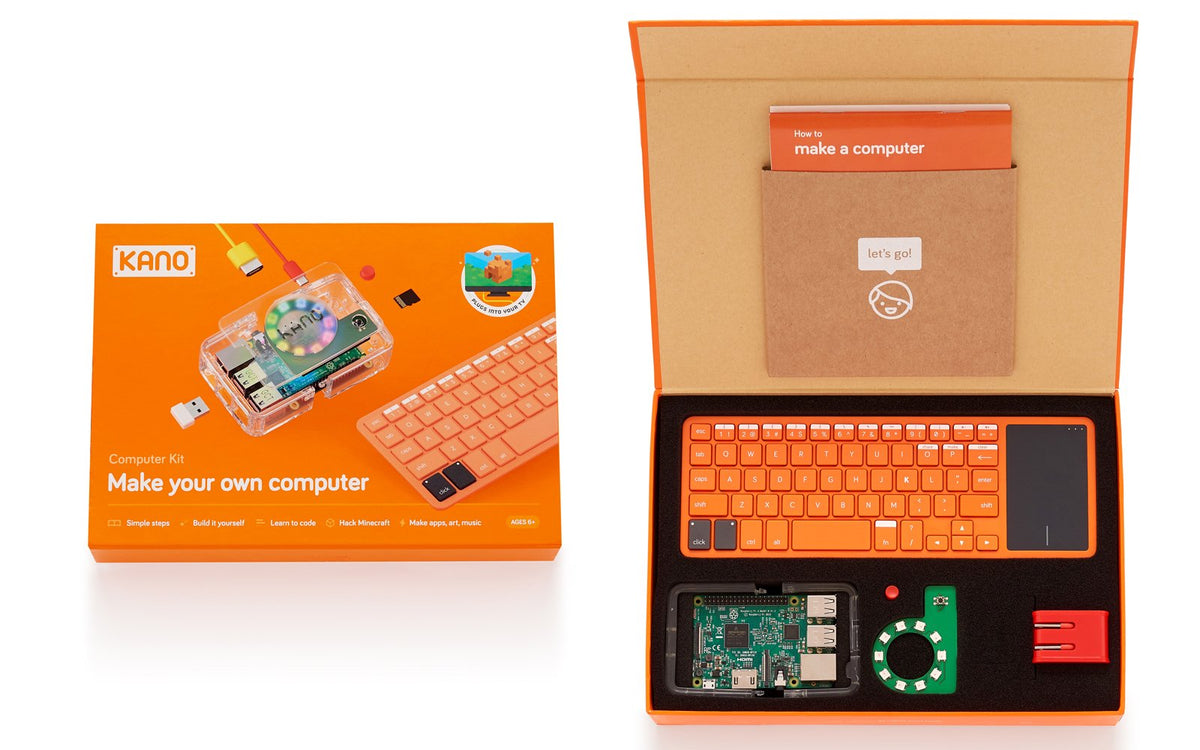 Kano Computer Kit with Raspberry Pi 3, 100+ Coding Challenges