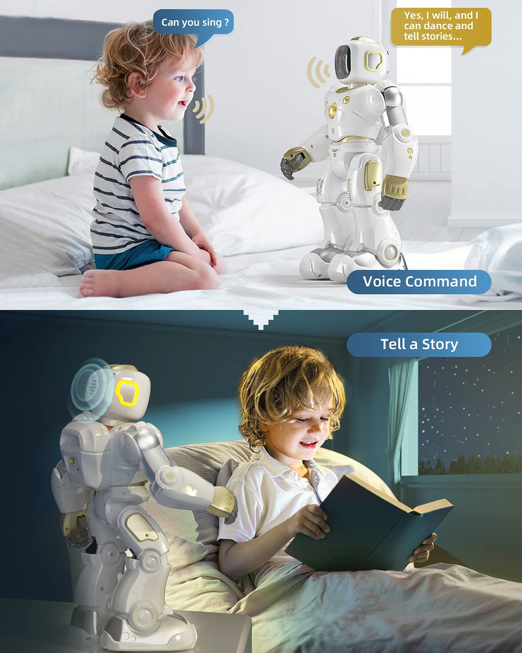 Ruko 1088 Smart Robot for Kids with App, Voice & Remote Control
