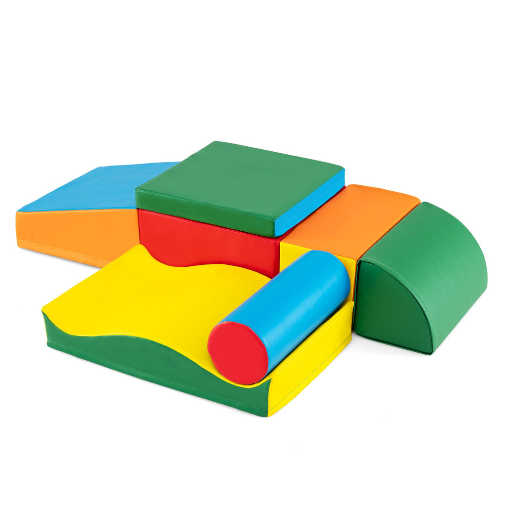 Rainbow Tumble Foam Climbing Set — 7 Pieces