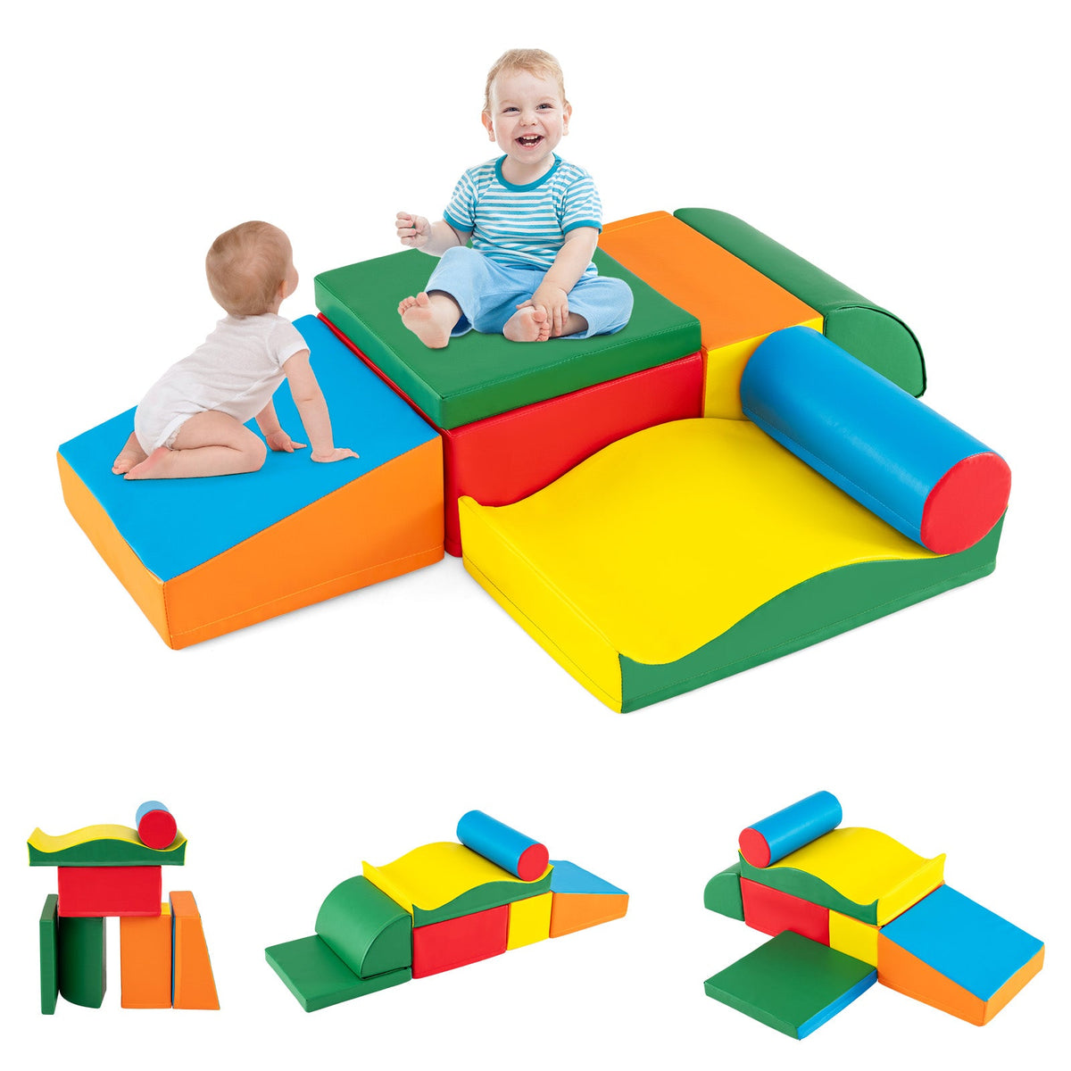 Soft Steps Climbing Blocks: 7 Pieces