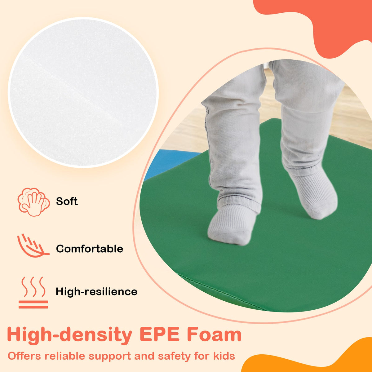 Rainbow Tumble Foam Climbing Set — 7 Pieces