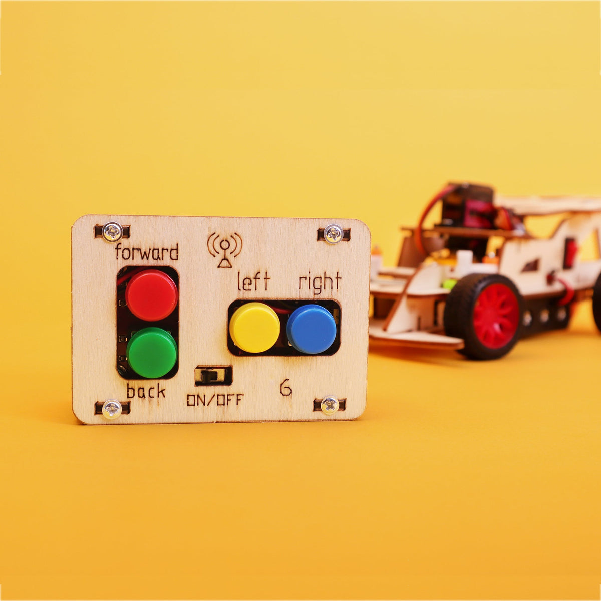 Steering Remote-Controlled Car DIY STEM Kit by Kitsville, image 10 of 11