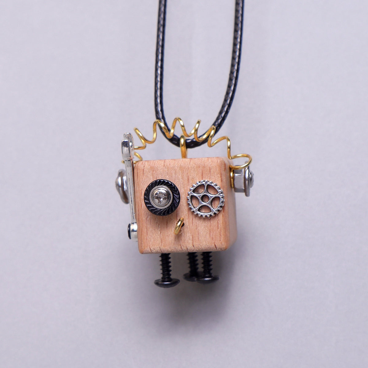 DIY Timberbot Kit – Build 2 Wooden Robots, Make Keychains & Necklace by Kitsville, image 5 of 11