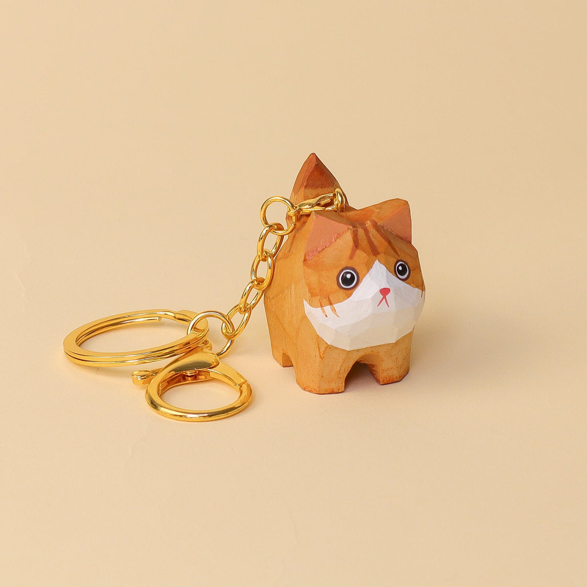 Hand-Carved Cat Painting Kit – Paint Two Cats, Create a Keychain by Kitsville, image 4 of 11