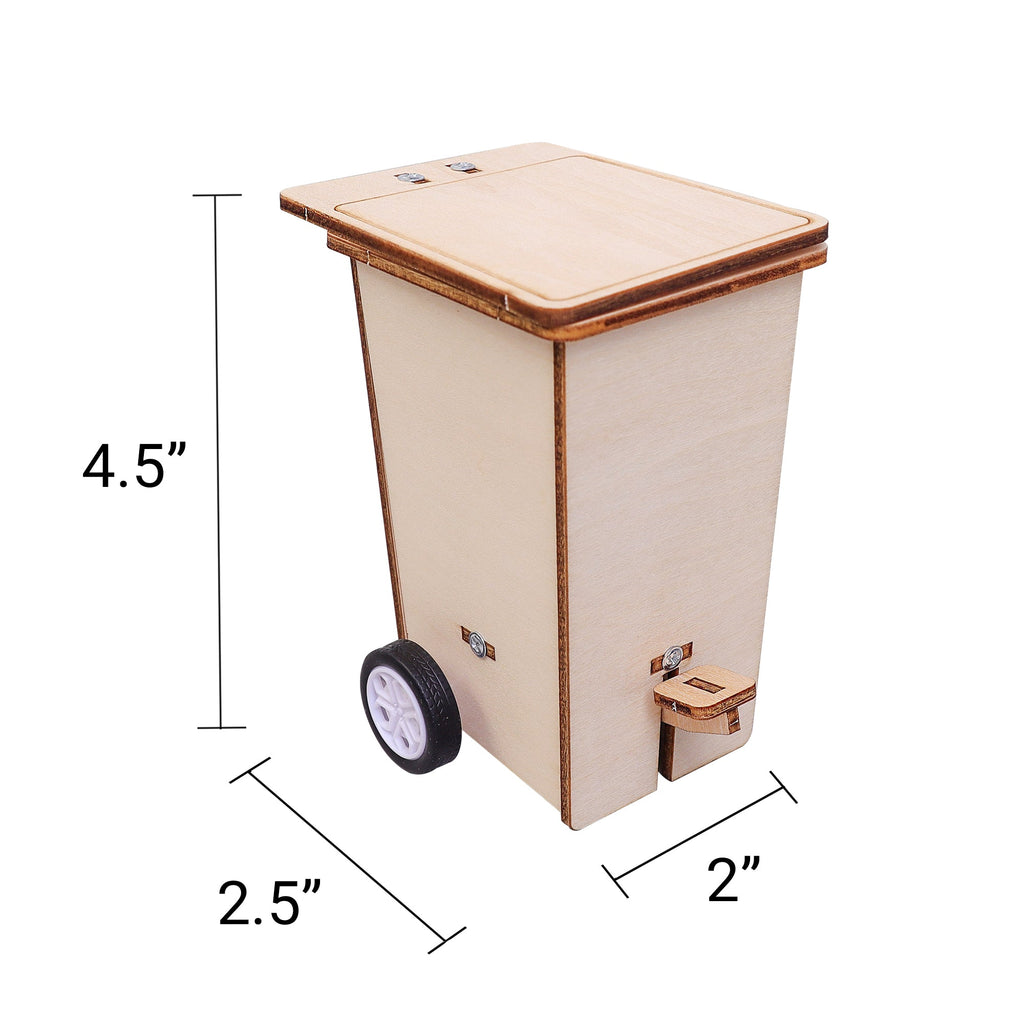 Build & Paint Mini Trash Cans (Set of 2) Craft Kit by Kitsville, image 3 of 7