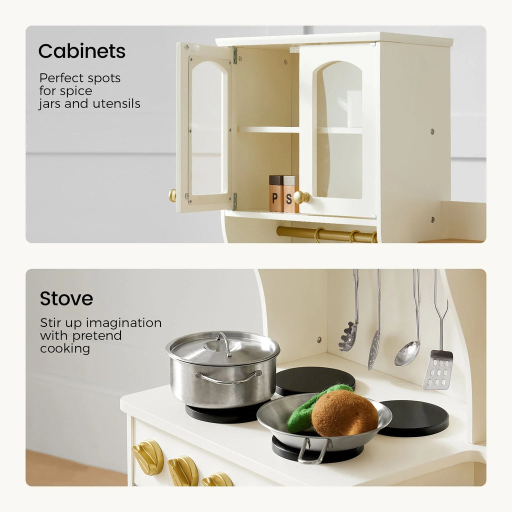 Tiny Land Wooden Play Kitchen with Storage for Creative Toddlers — product image 5 of 33