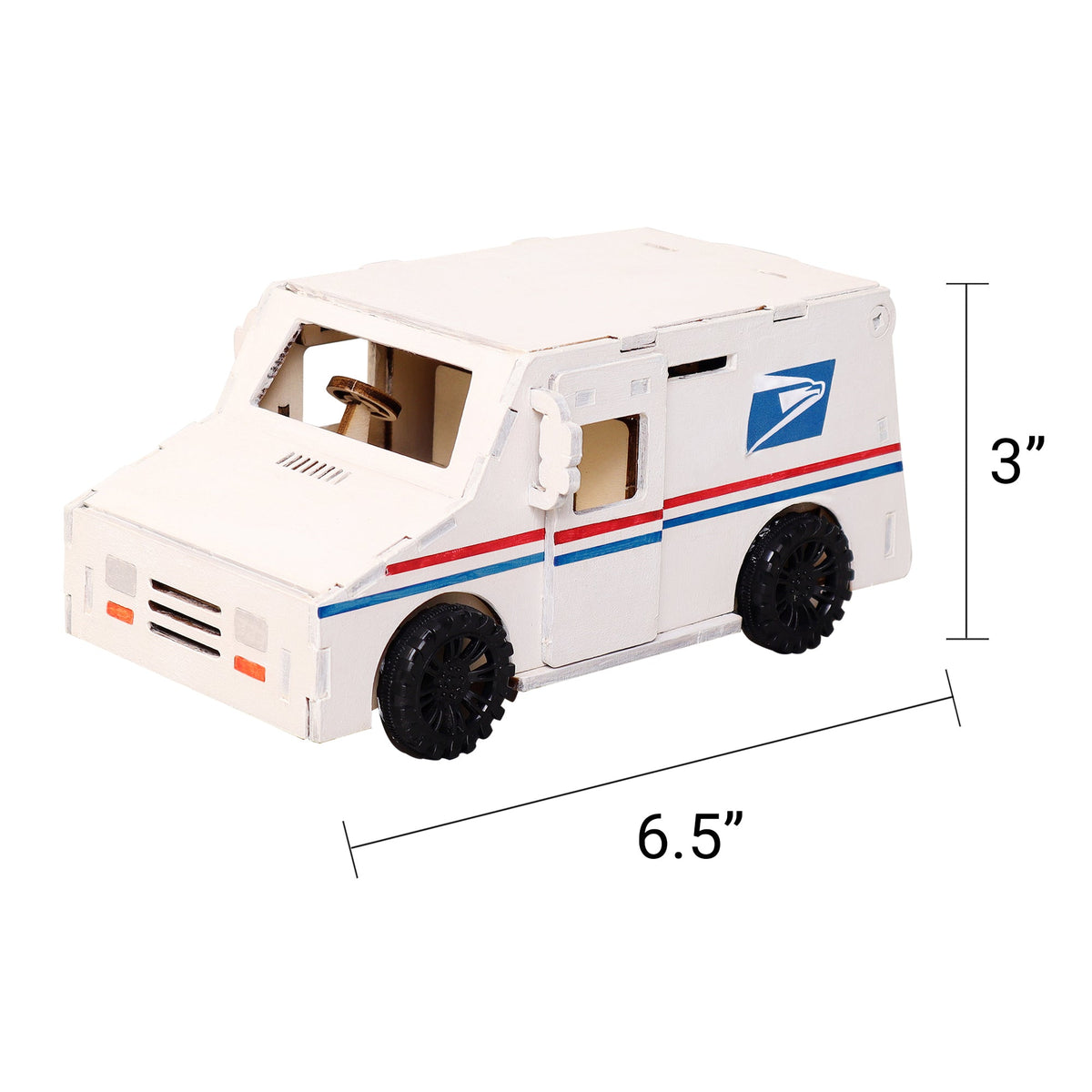 Delivery Truck STEM Kit – Build, Paint & Power a Moving Mail Truck by Kitsville, image 2 of 9