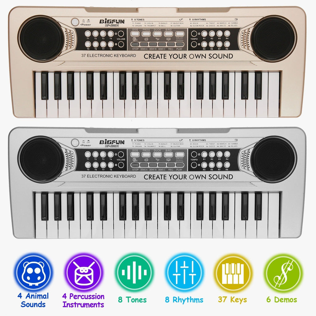 Tiny Tunes 37-Key Keyboard with Microphone