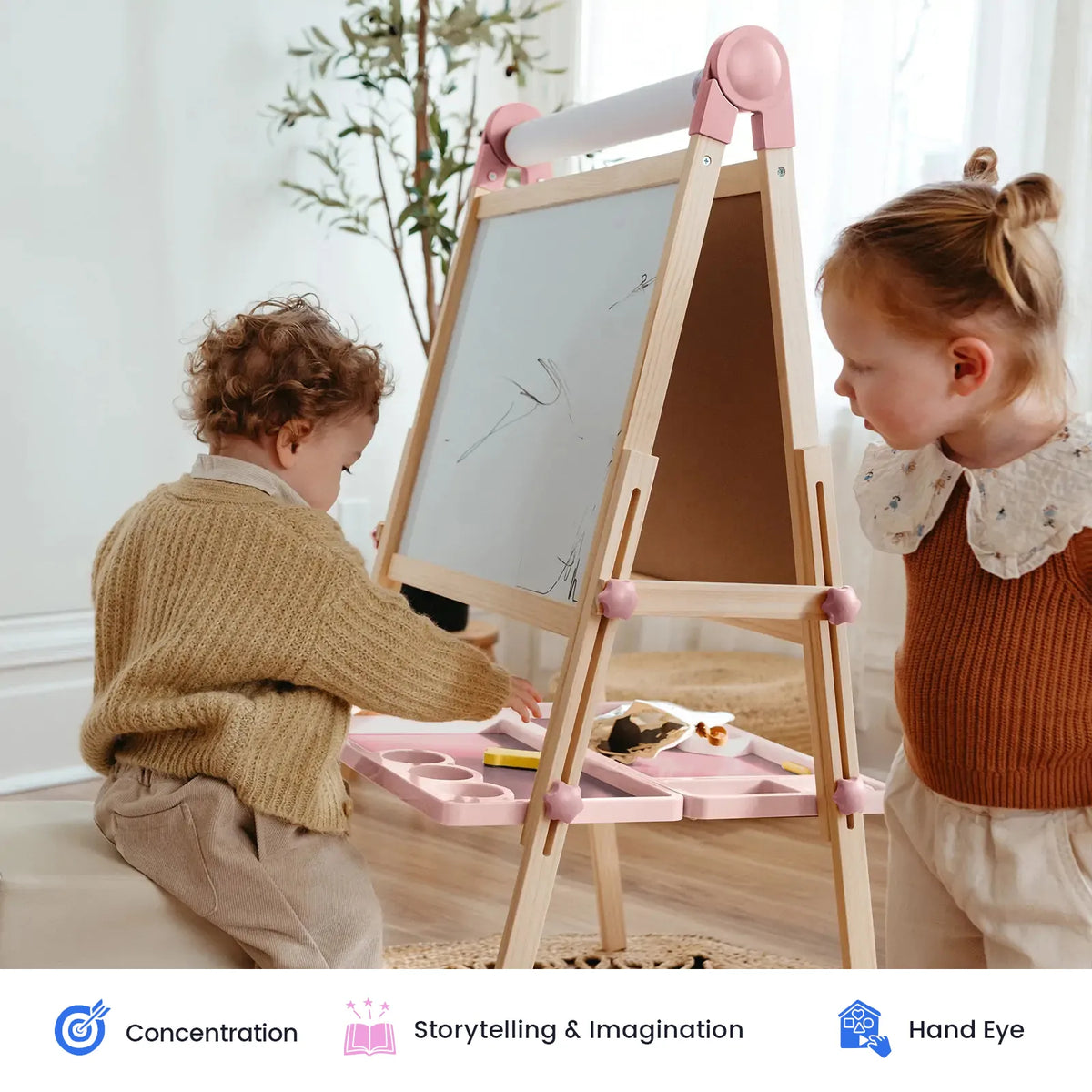 Tiny Land Pink Magnitales Easel & Paper Roll Set — product image 8 of 20