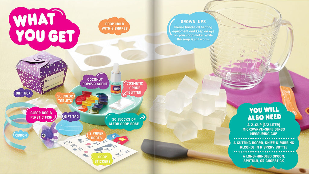 Build a Soap Science Kit, Make Up to 10 Soaps, Ages 6–15