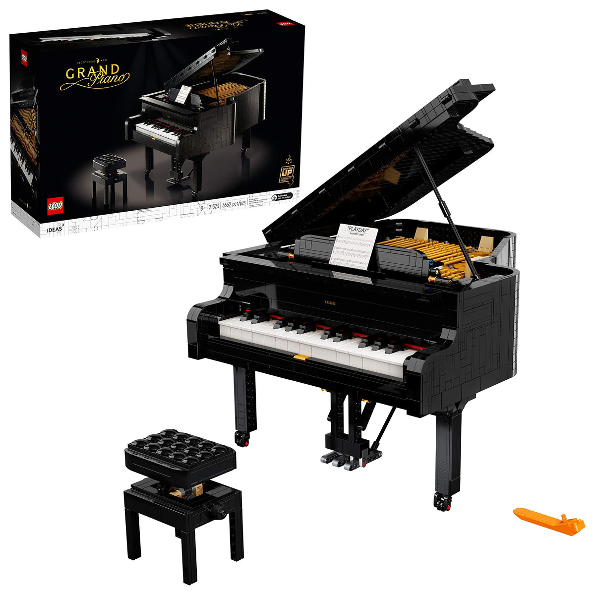 LEGO Ideas Grand Piano 21323 Building Set, 3,662 Pieces