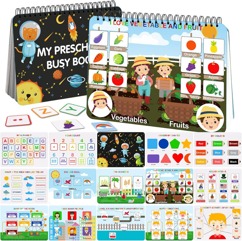 Montessori Color Learning Binder with 10 Preschool Activities