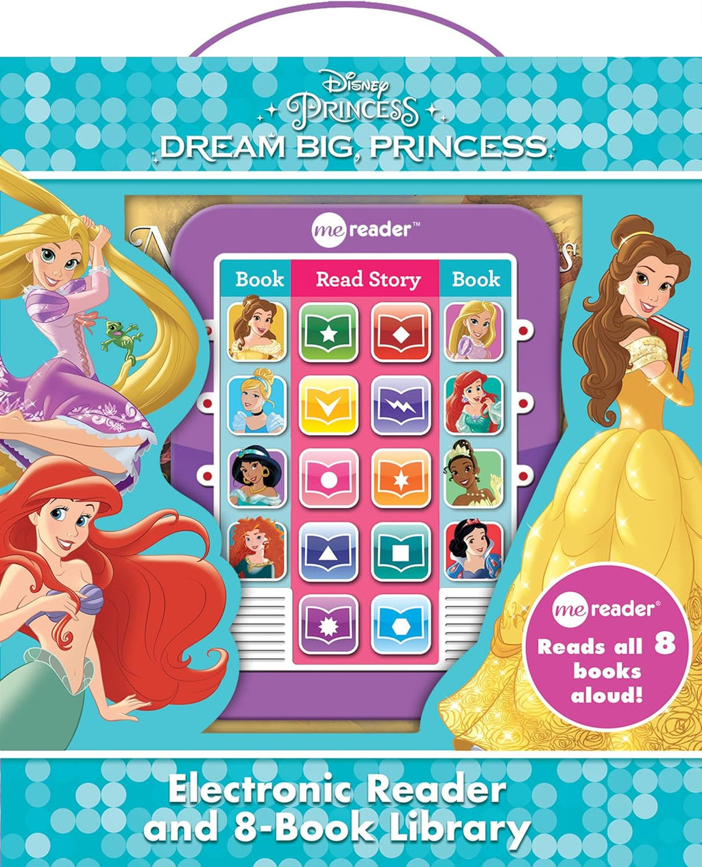 Disney Princess Me Reader 8-Book Library with Read-Aloud Module