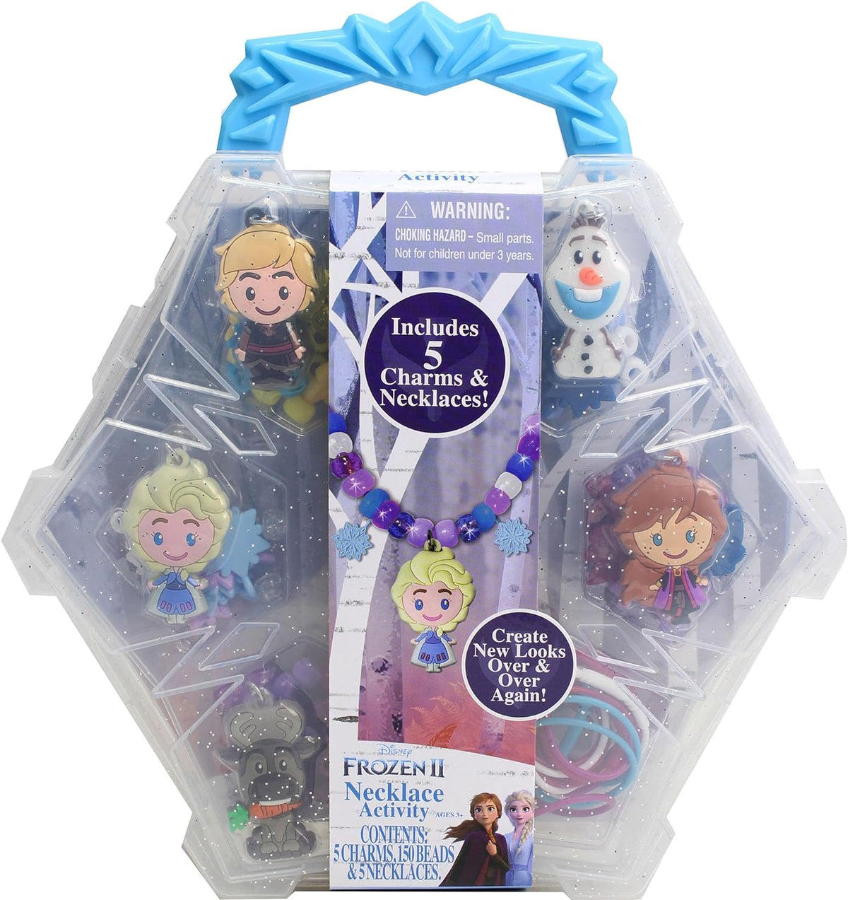 Kids Necklace-Making Kit with 5 Necklaces & 5 Character Charms