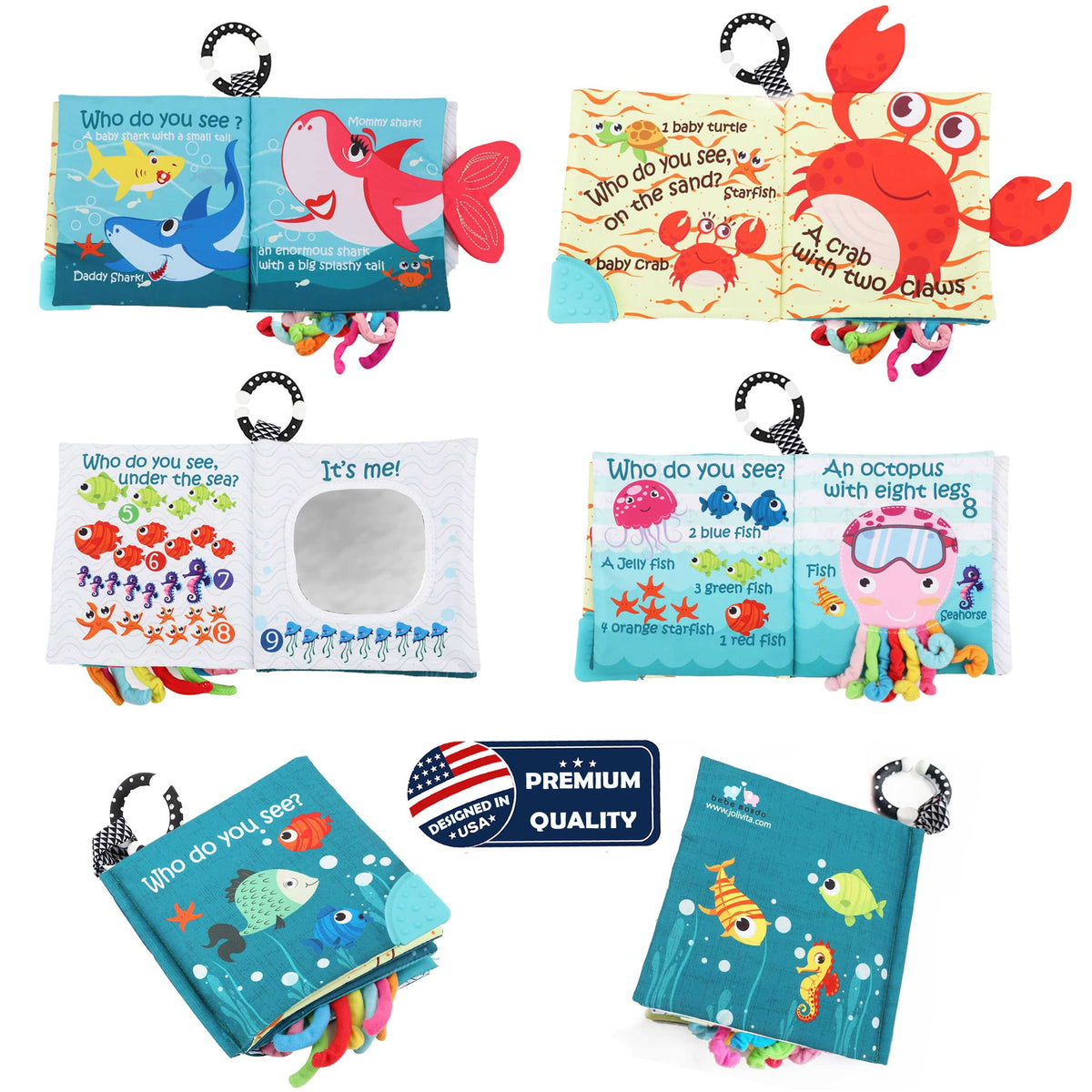 Ocean Adventure Crinkle Book & Teether