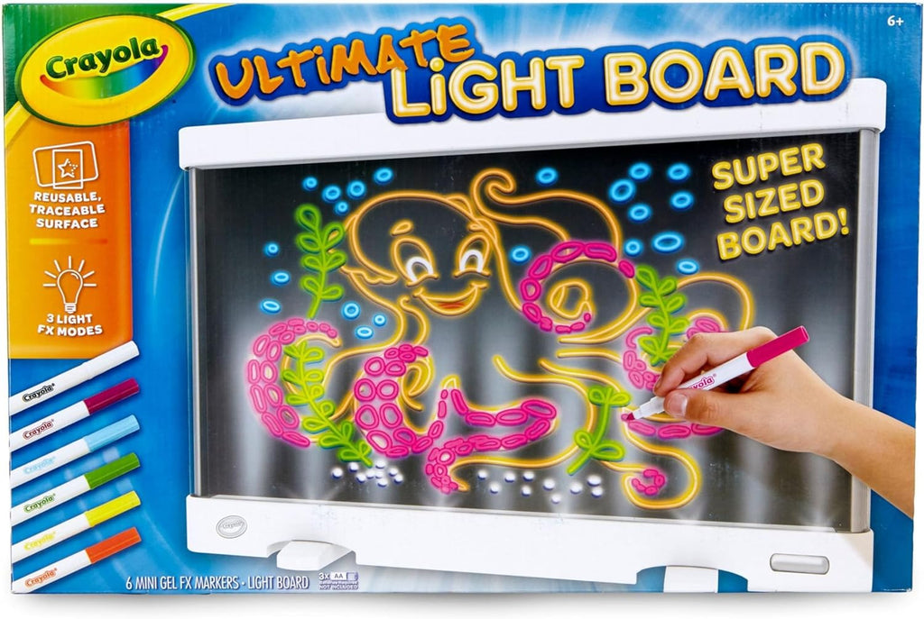 Light-Up Drawing & Tracing Board with Gel Markers and Storage