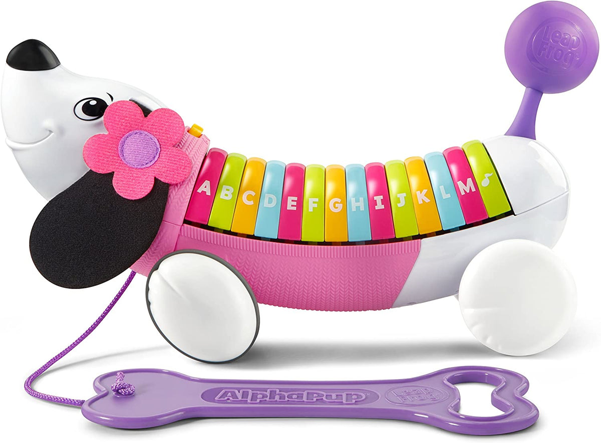 Alphabet Pull-Along Learning Dog with 26 Letter Buttons - product photo