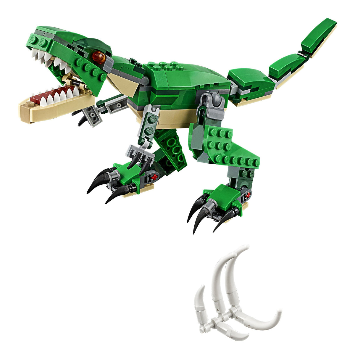 3-in-1 Buildable Dinosaur Set: T-Rex, Triceratops & Pterodactyl