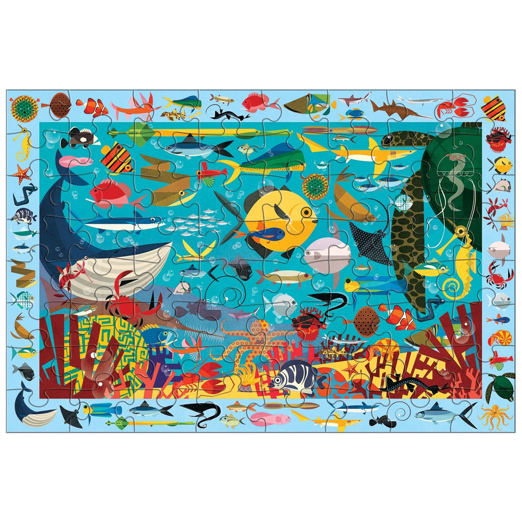 Mudpuppy Ocean Life Search & Find Puzzle, 64 Pieces