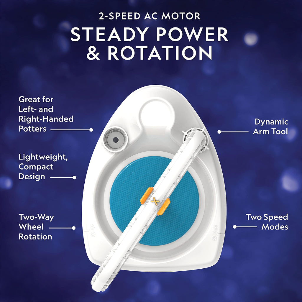 Electric Pottery Wheel STEAM Kit for Beginners, Ages 8+