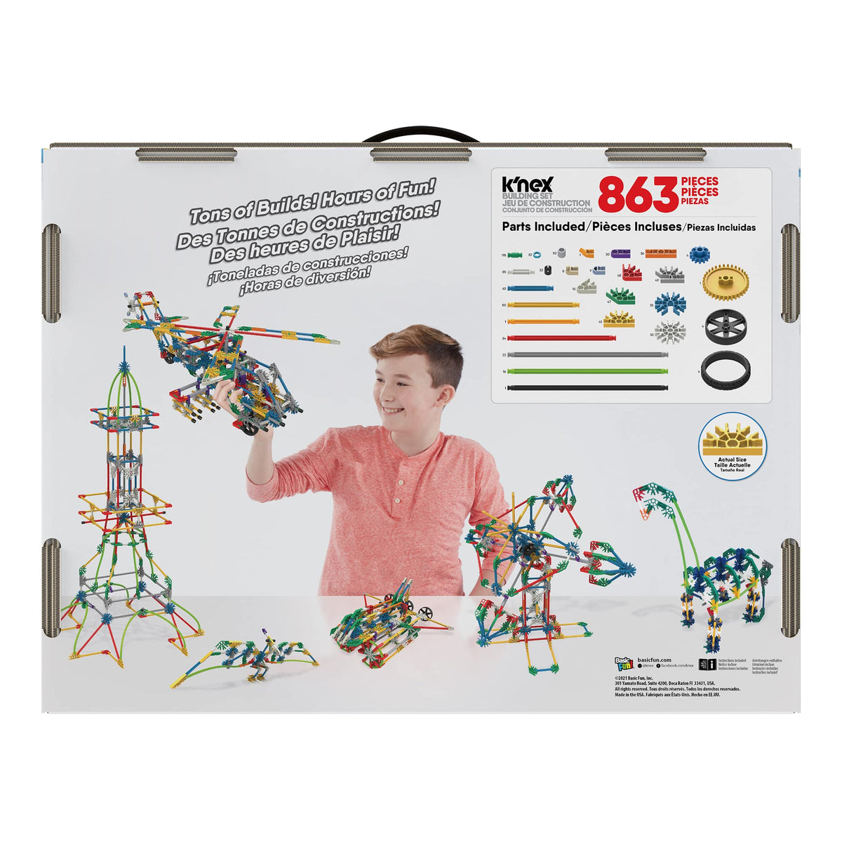 100-Model Imaginative City Builders Set, 860+ Pieces, Ages 7–10