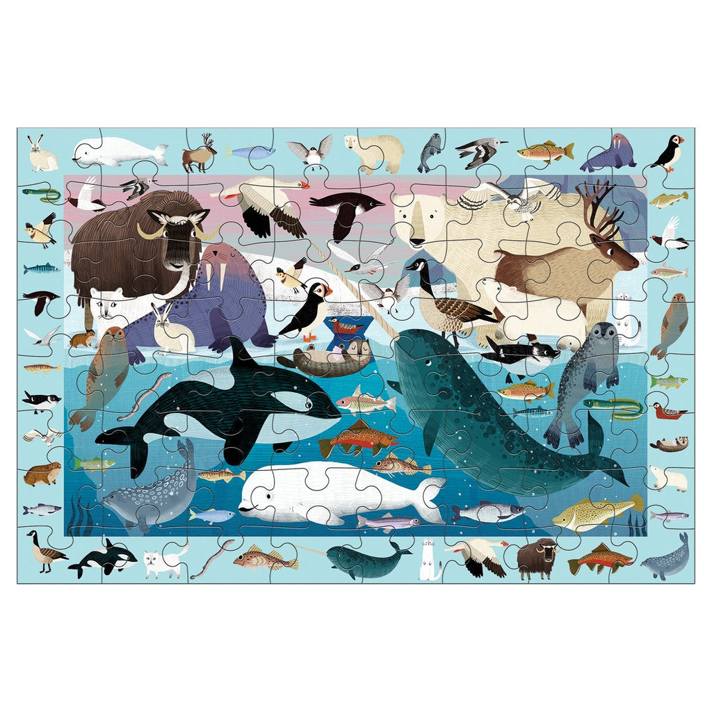 Mudpuppy Arctic Life Search & Find Puzzle, 64 Pieces
