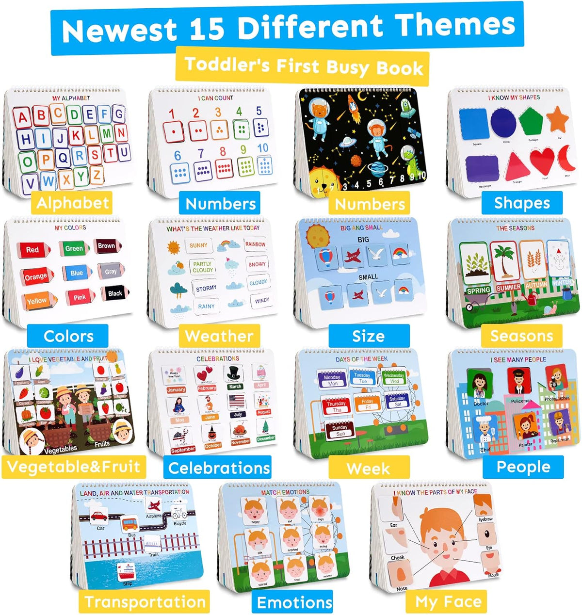 Montessori Color Learning Binder with 10 Preschool Activities