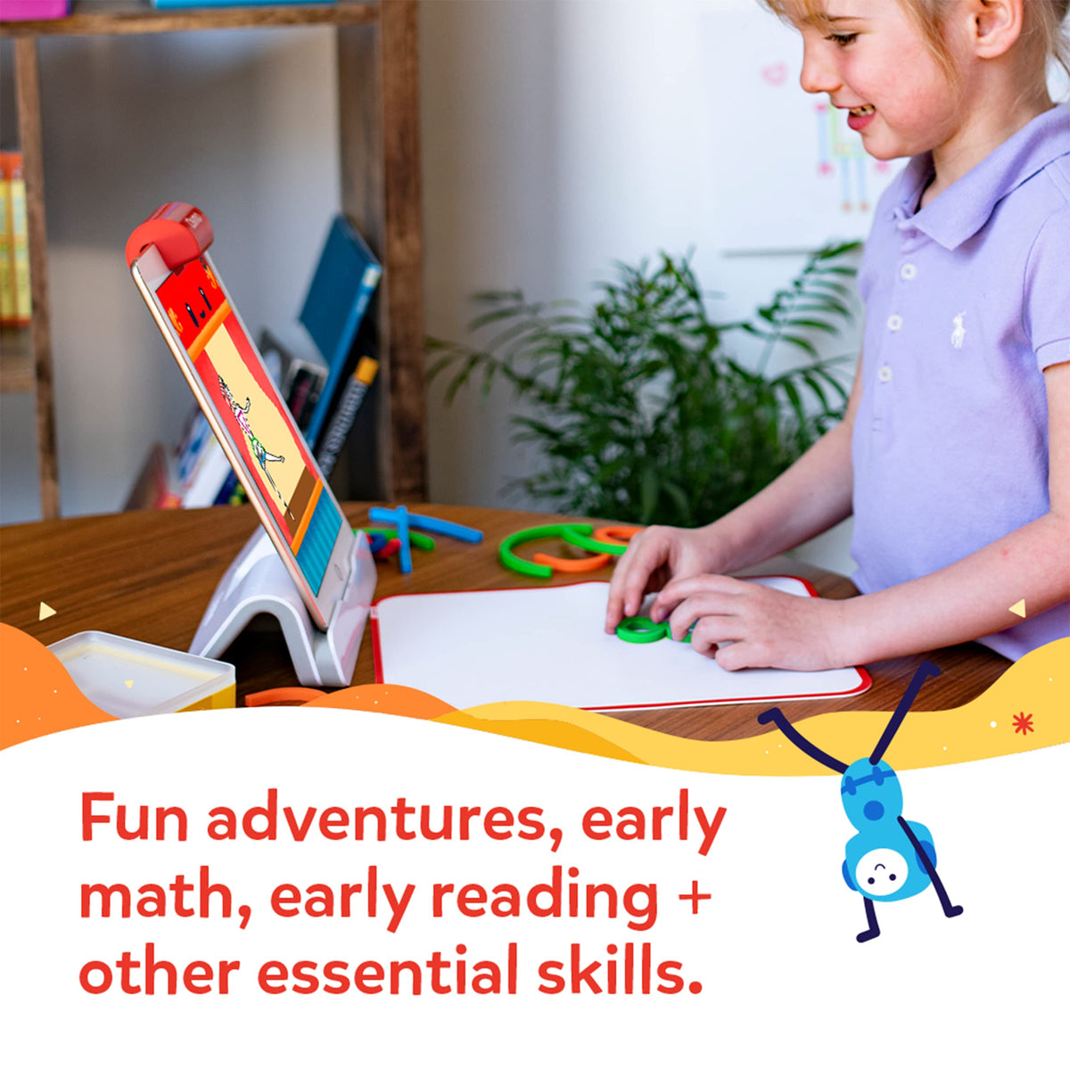 Osmo Little Genius Starter Kit for iPad, 6 Preschool Learning Games