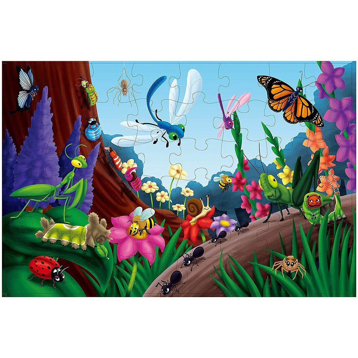 World of Bugs And Insects - 48 Pieces Floor Puzzle