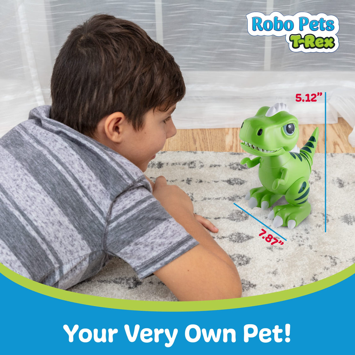 Robo Pet T-Rex Interactive Dinosaur Robot with Gesture Control