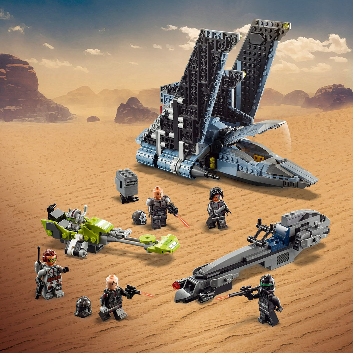 LEGO Star Wars The Bad Batch Attack Shuttle, 969 Pieces, Ages 9+