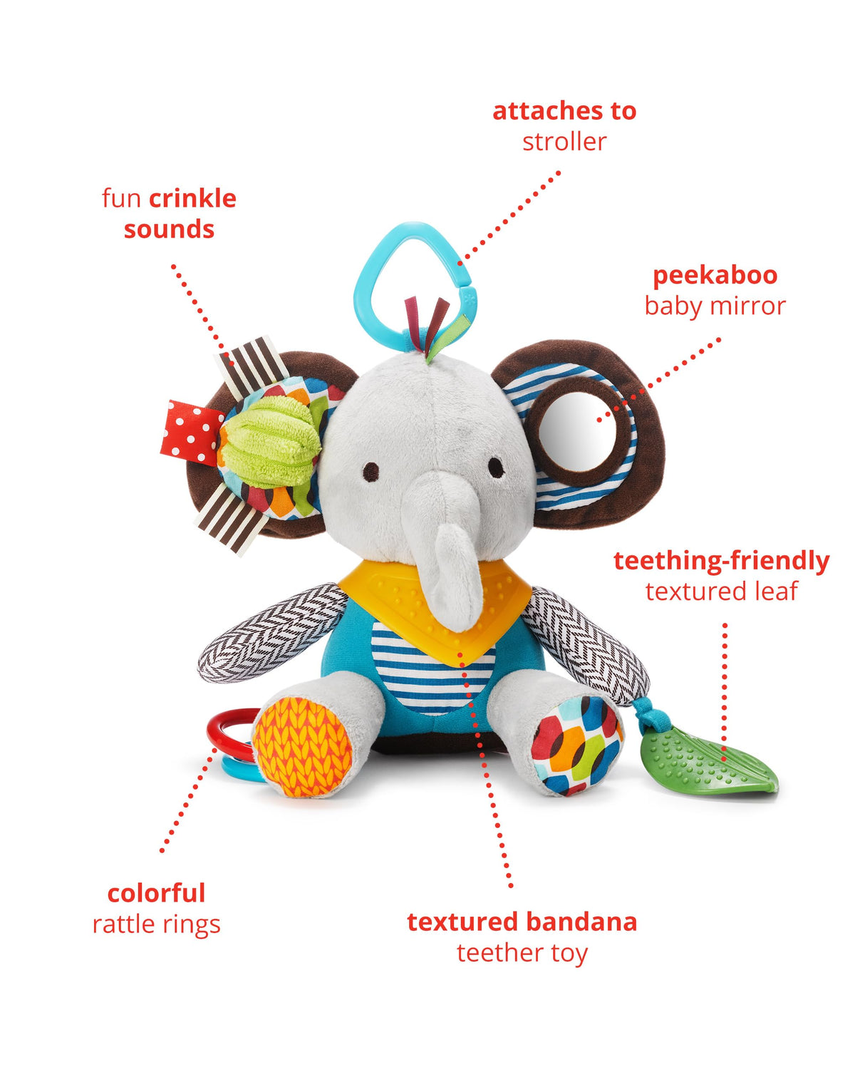 Elephant Rattle & Teether
