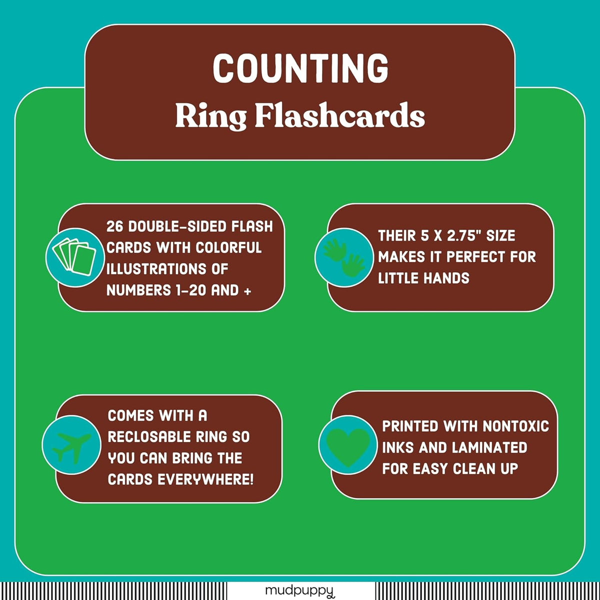 Preschool Counting Keycards with Optional ABC Bundle, 26 Double-Sided Cards