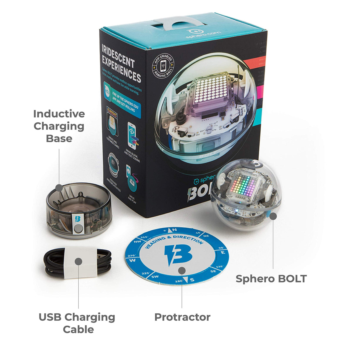 Sphero BOLT Coding Robot Ball with LED Matrix & Sensors