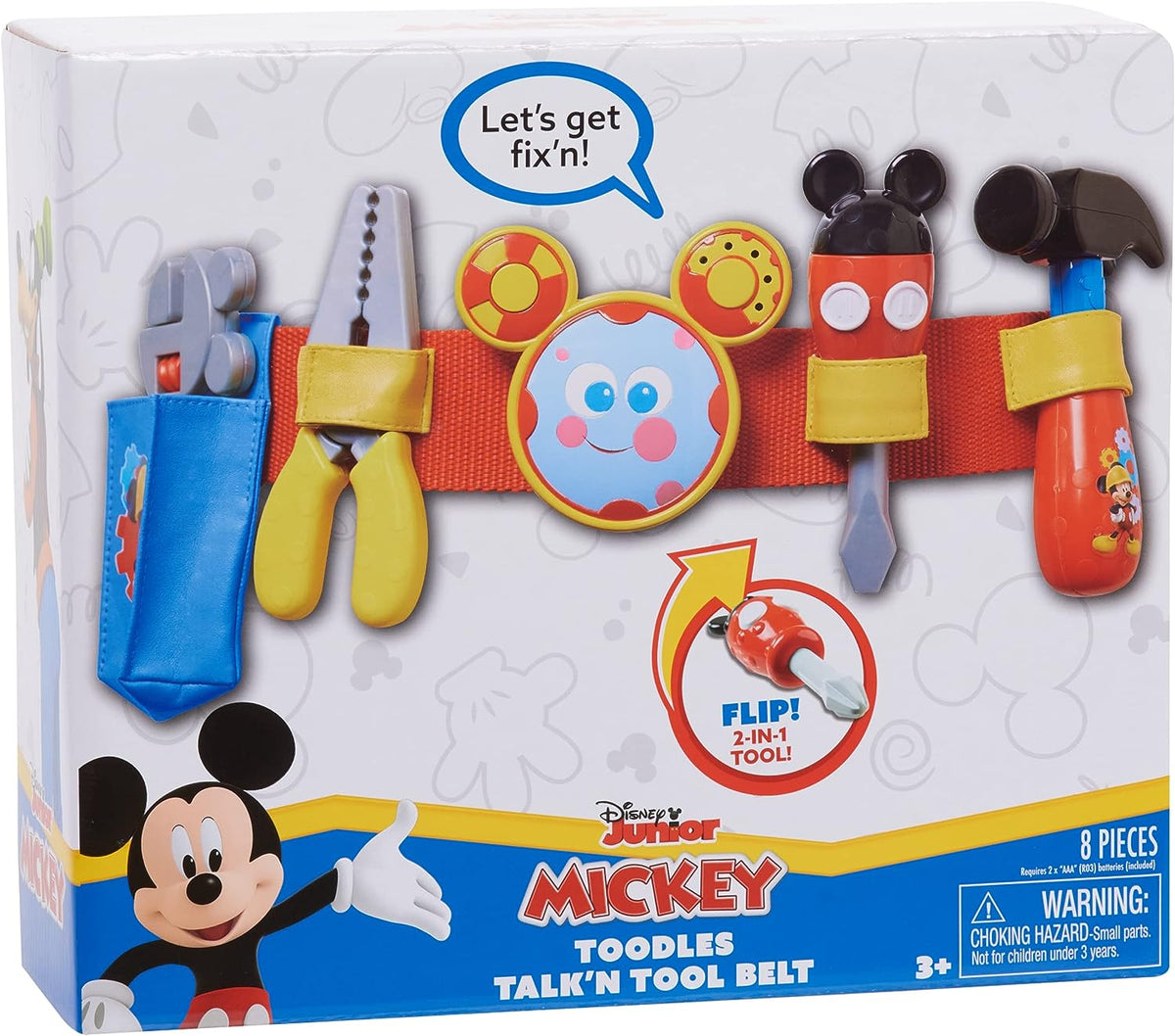 Mickey Mouse Toddles Talking Tool Belt with Pretend Tools
