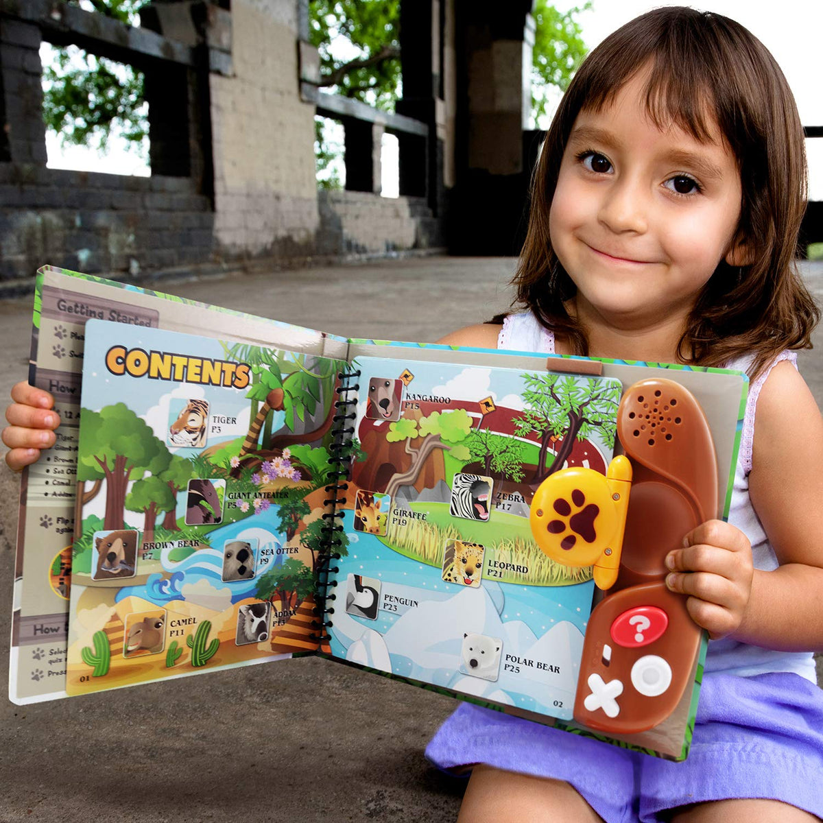Interactive Animal Kingdom Reader with Quiz, Sounds & 27 Pages