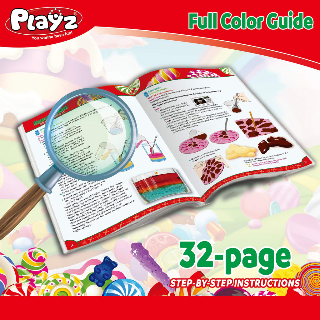 Playz Edible Candy Making Science Kit with 40+ Experiments - product photo