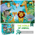 Animal Kingdom Floor Jigsaw Puzzle, 48 Large Pieces