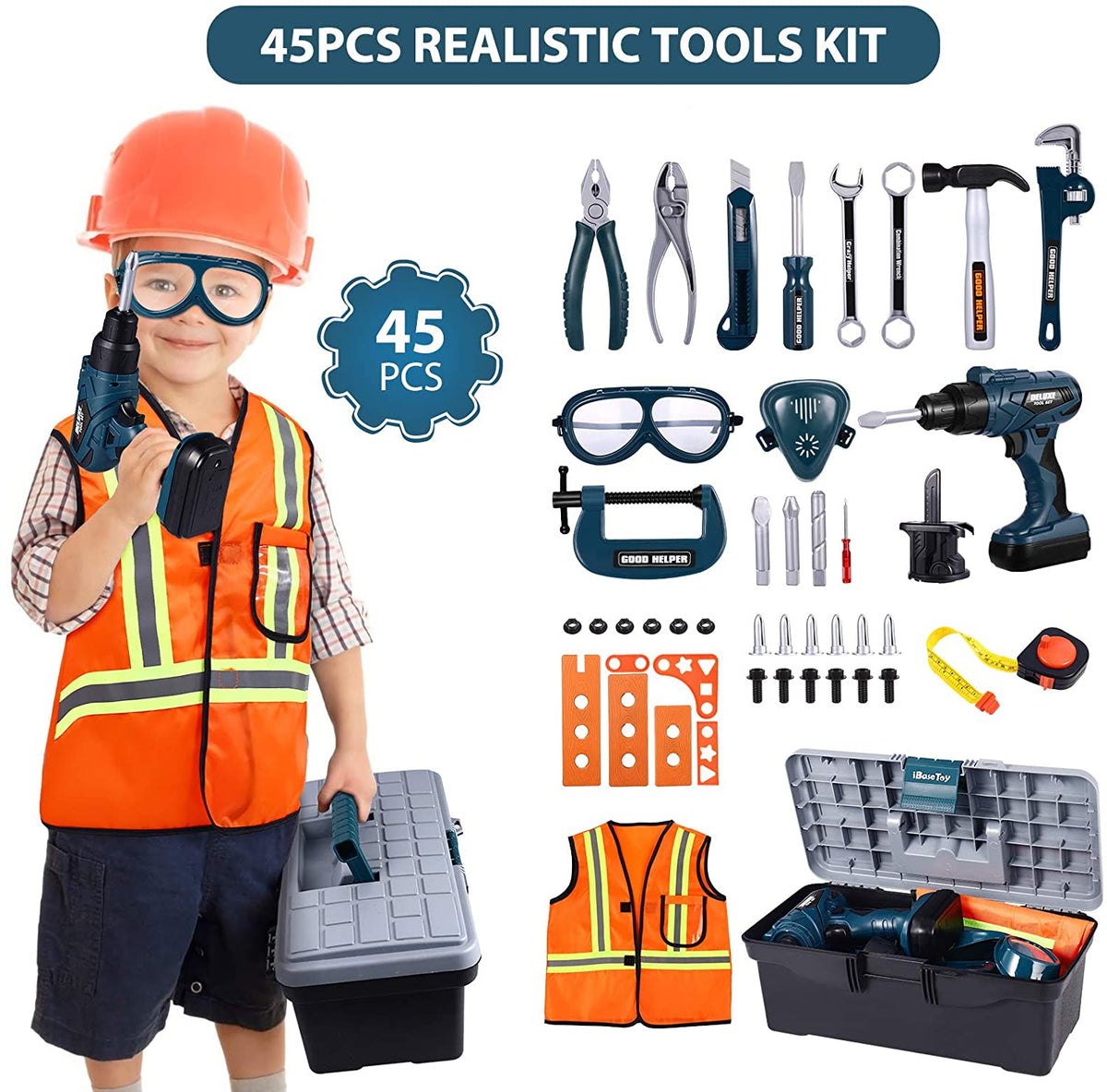 Junior Builder 43-Piece Tool Workshop