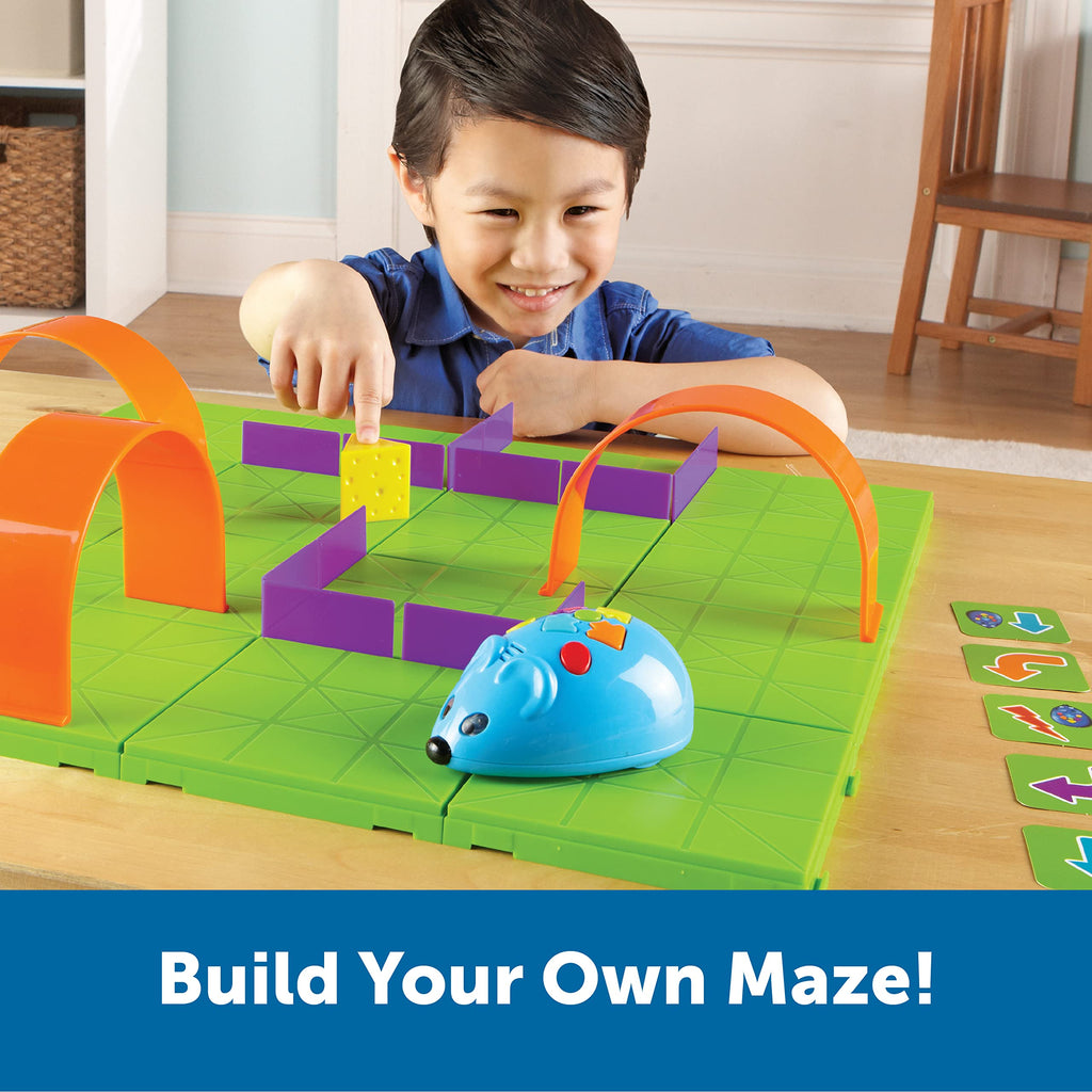 Programmable Robot Mouse Coding Maze Kit with 16 Grids & 30 Cards