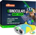 Kids Toy Binoculars with 2x Magnification & Flashlight