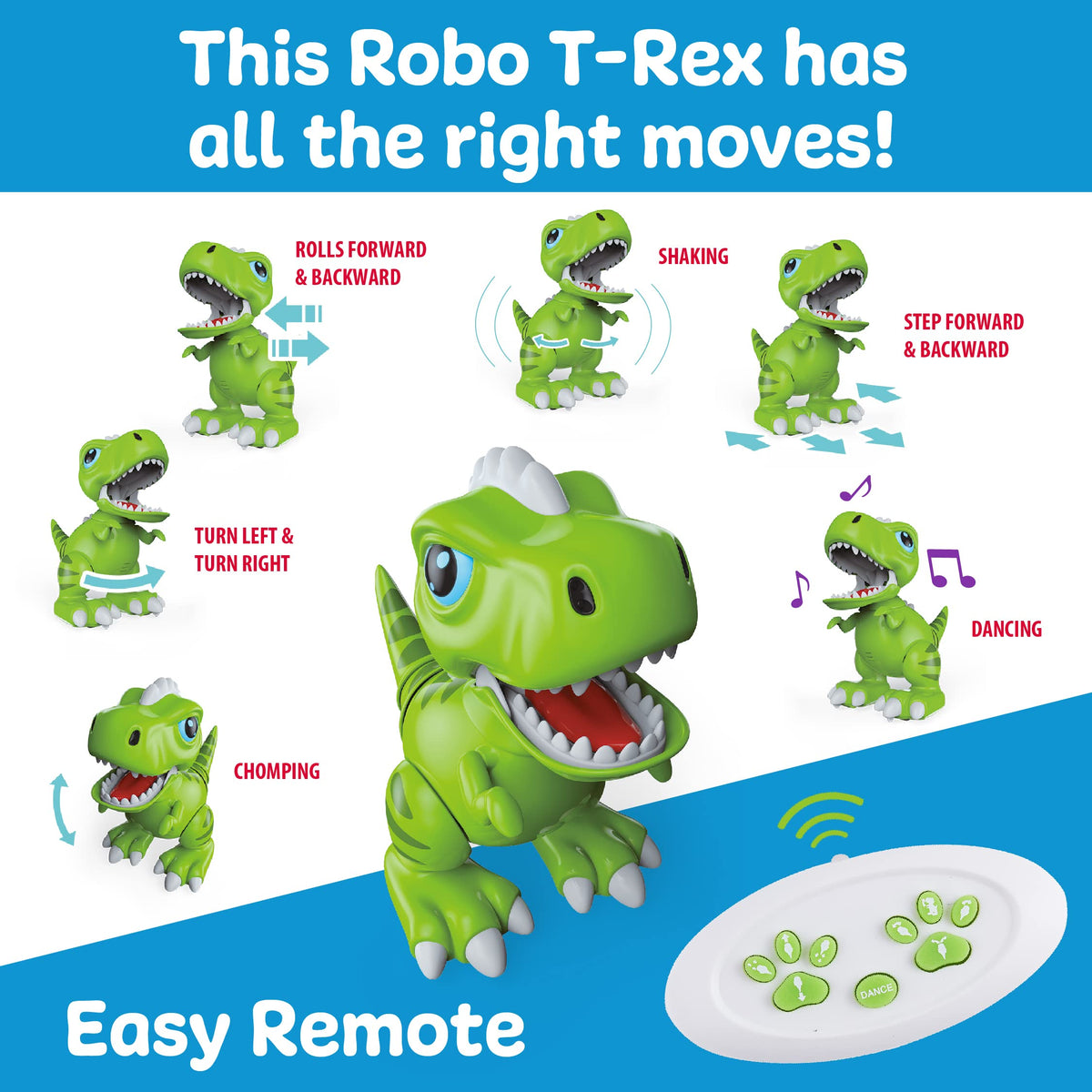 Robo Pet T-Rex Interactive Dinosaur Robot with Gesture Control