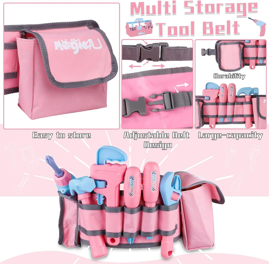 Constructive Kids STEM Building Tool Set Pink Edition
