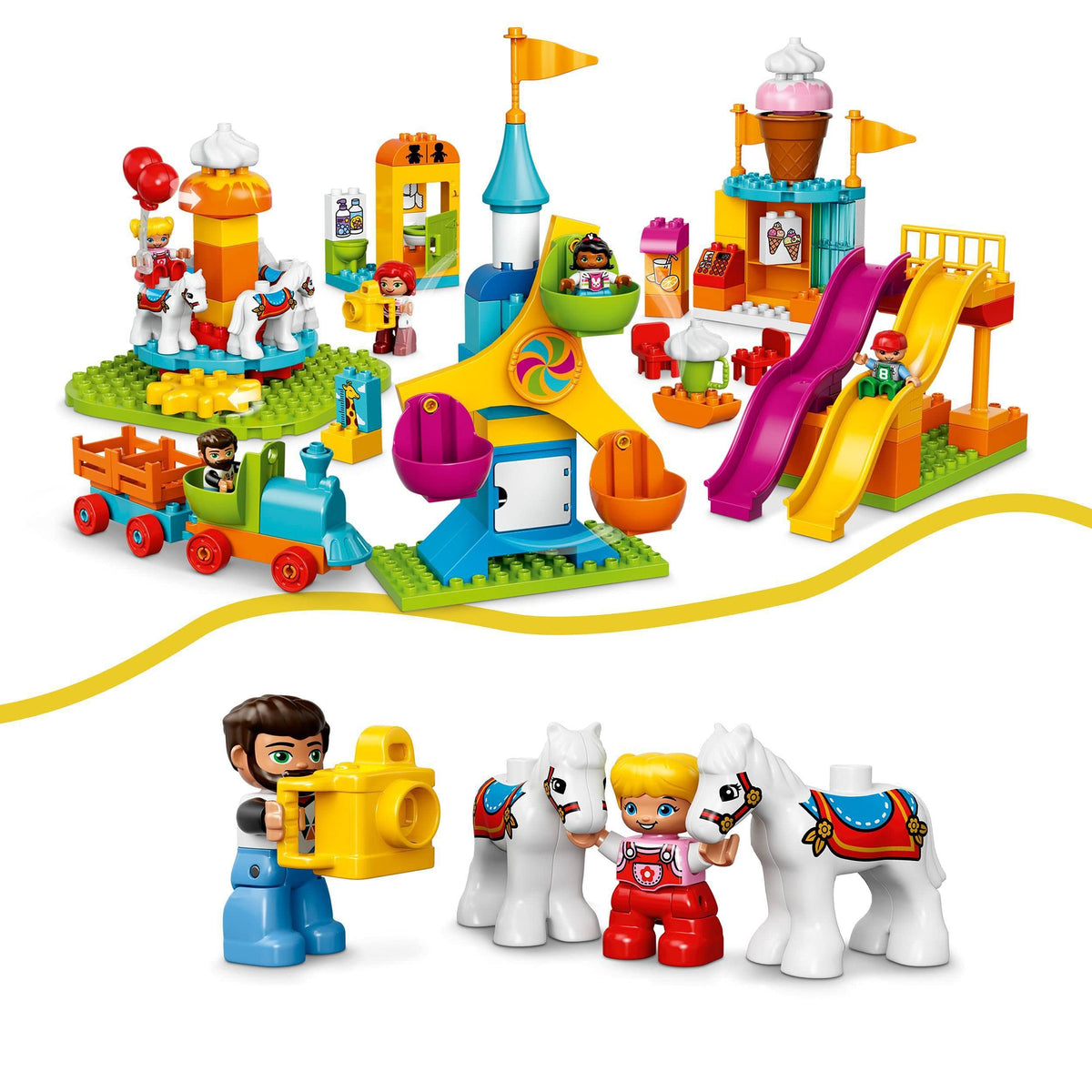 LEGO DUPLO Big Fair Amusement Park Building Set (10840)