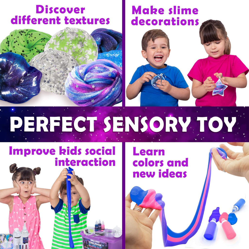25-Piece Galaxy Glow-in-the-Dark Slime Making Kit