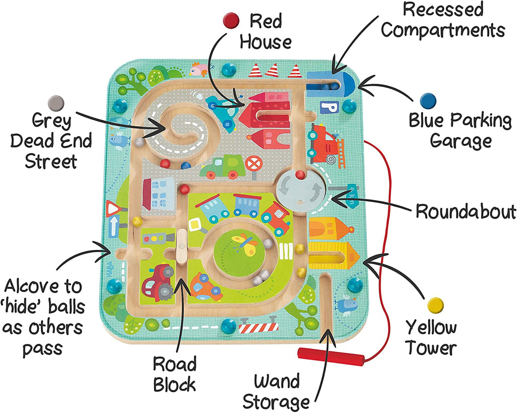 Little Town Magnetic Maze