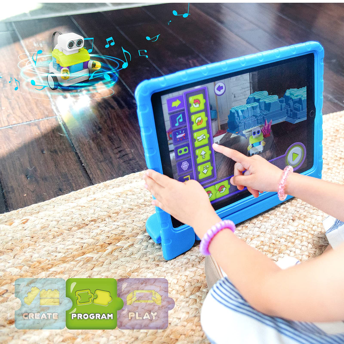 BOTZEES Coding Robot Building Kit for Kids, 130 Pieces