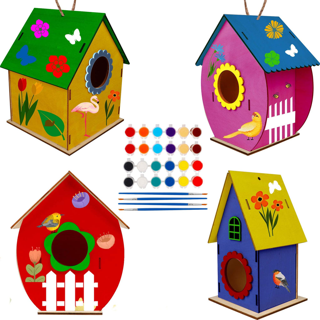 Wood Bird Do It Yourself House Puzzle